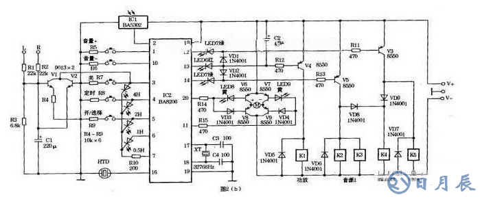 用BA5104/BA8206設計音響紅外遙控電路