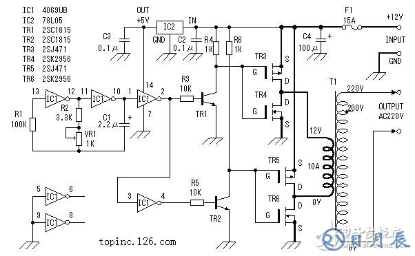 60v轉220v逆變器的電路制作（幾款逆變器電路設計原理圖）