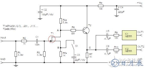 基于555定時器和D類放大器的耳機音頻線路驅動器設計